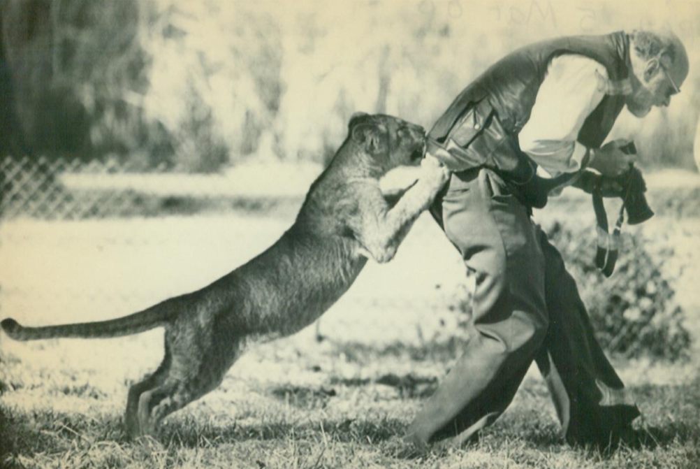 Lioness Cub Arusha and Director Gary Clarke