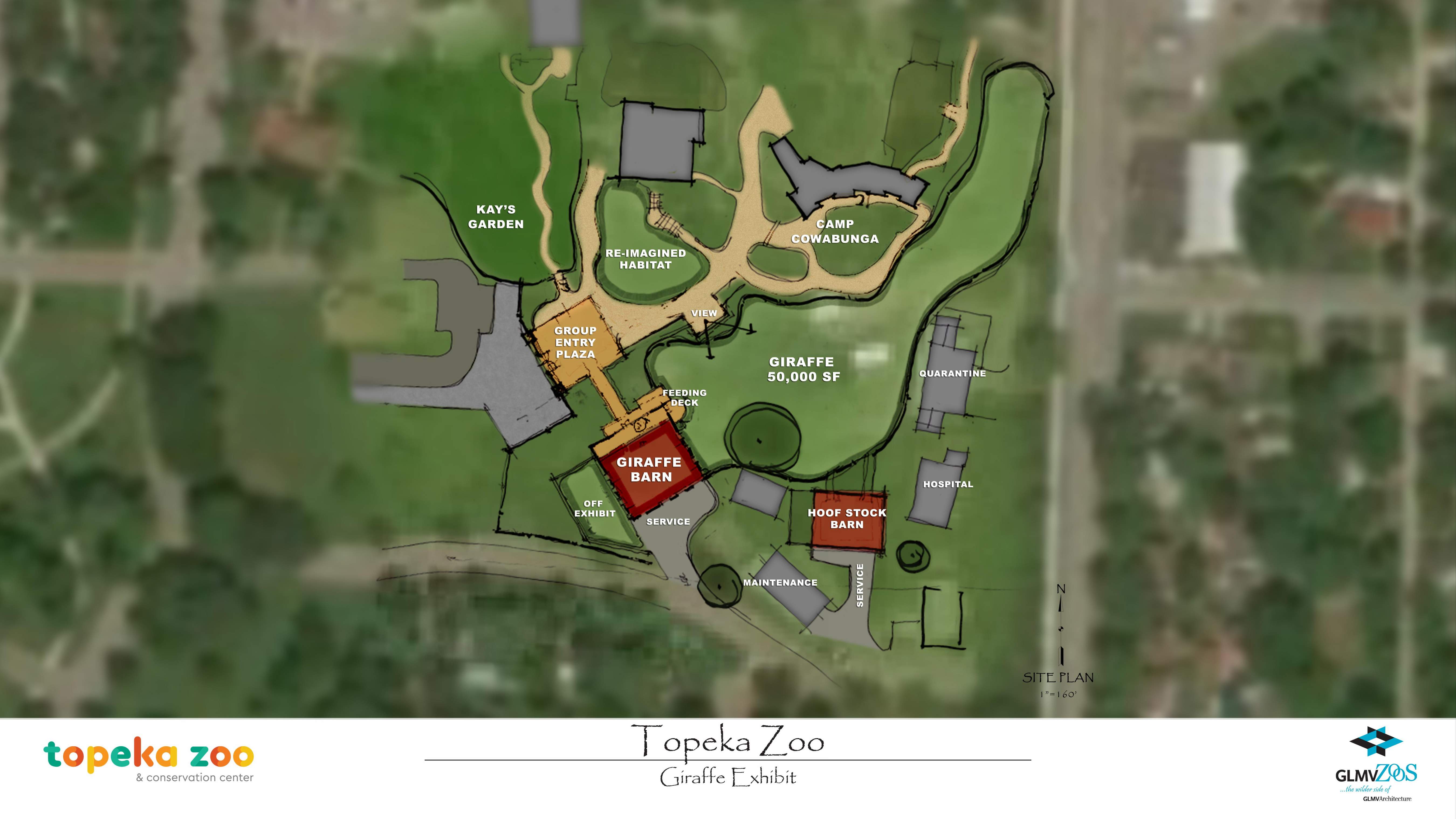 rendering of Topeka Zoo new giraffe exhibit