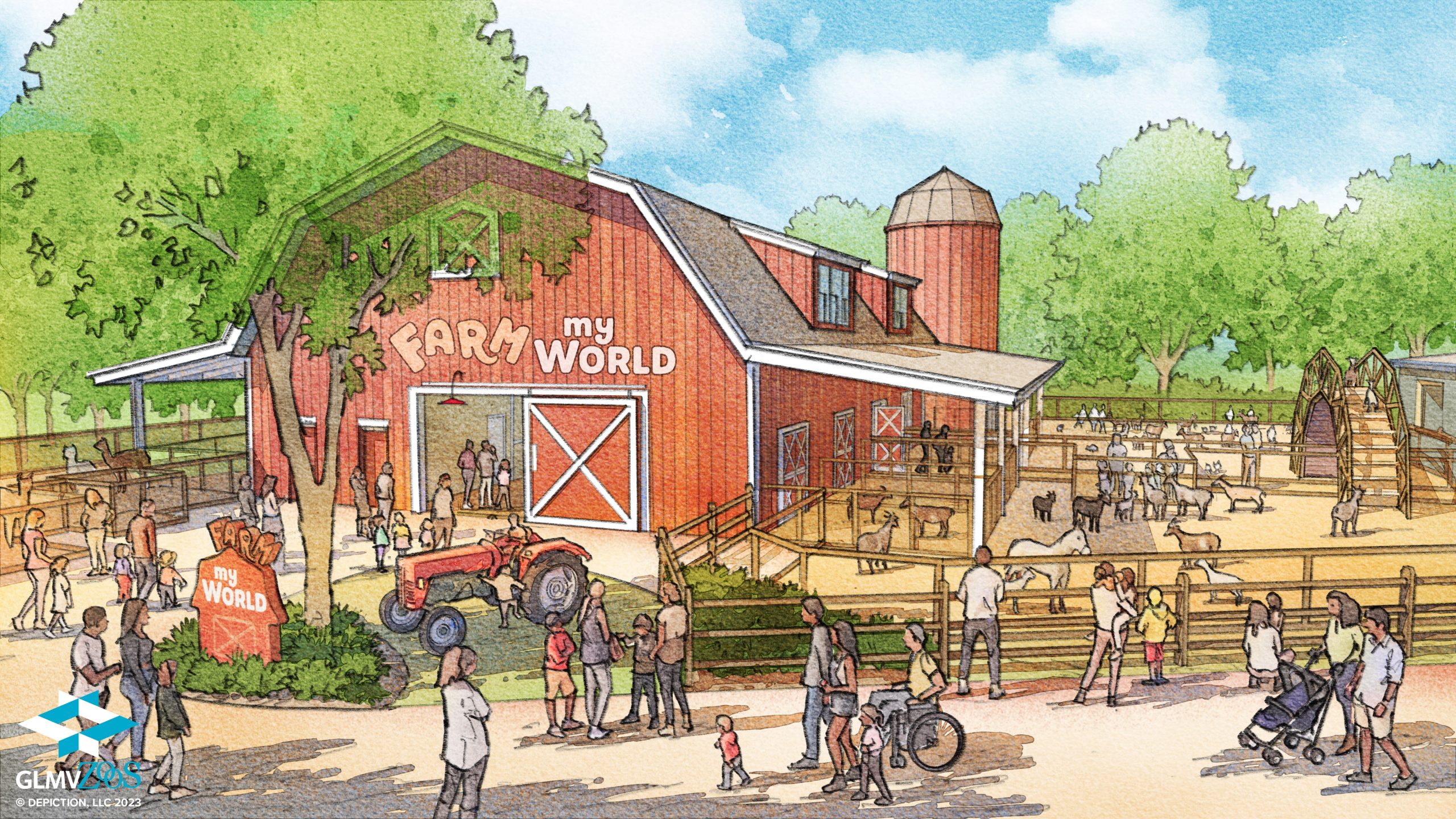 Topeka Zoo_My World_100% SD_2 Barn Rendering_2023.12.15