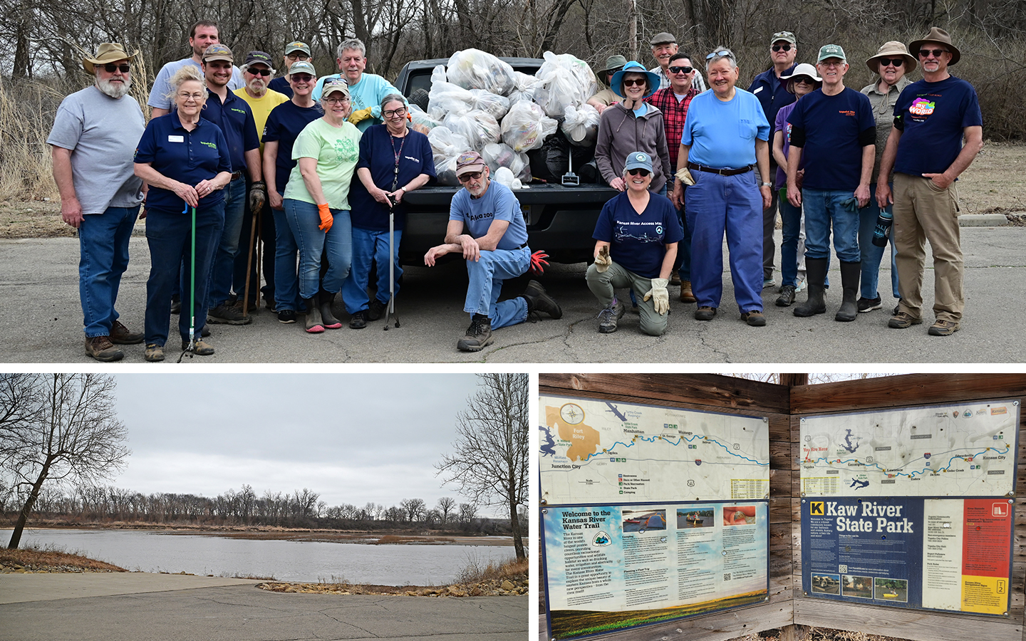 boat ramp kaw cleanup