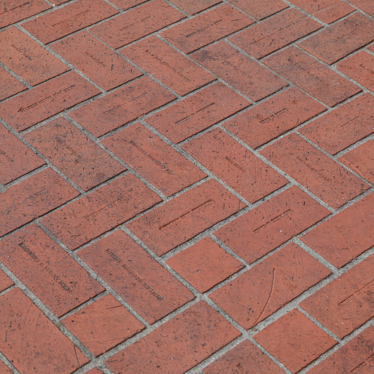 Brick plaza, pioneer square Portland